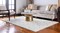 Geometric Modern Moroccan Lattice Ivory Area Rug (4' 1" x 6' 1" Rectangle)